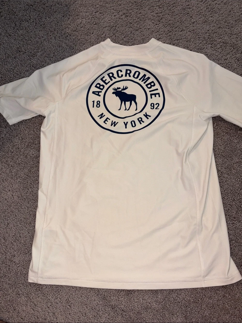 Abercrombie & Fitch Boy’s White Rash Guard Too